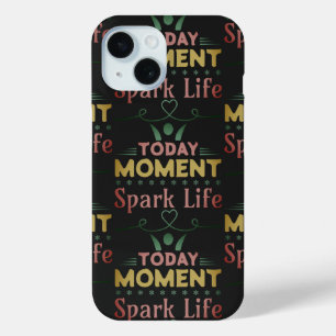 Coque Pour iPhone 15 Aujourd'hui Moment, la vie étincelante