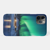 Coques Case-Mate iPhone Aurora borealis au-dessus du cabine d'hiver (Dos (Horizontal))