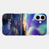 Coques Case-Mate iPhone Aurora Borealis Iridescendant Twilight (Verso (horizontal))