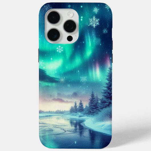 Coques Case-Mate iPhone aurora borealis/Noël/hiver (Verso)