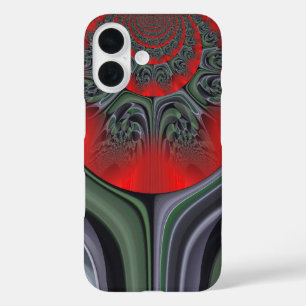 Coques iPhone 16 Aurore Rouge Envoûtante Aurore Boréale
