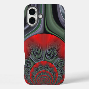 iPhone 16 Plus Case Aurore Rouge Hypnotisante Aurore Boréale