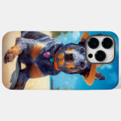 Coques Case-Mate iPhone Australian Cattle on Beach, cadeau d'été des amour (Verso (horizontal))
