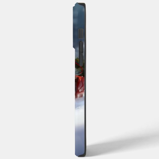 Coques Case-Mate iPhone Australian Shepherd hiver neige de Noël (Verso / Gauche)