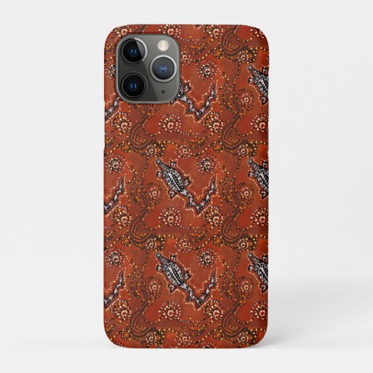 COQUES Case-Mate iPhone AUSTRALIE ART CROCODILE (Dos)