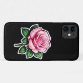 Coques Case-Mate iPhone Autocollant transparent rose (Dos (Horizontal))