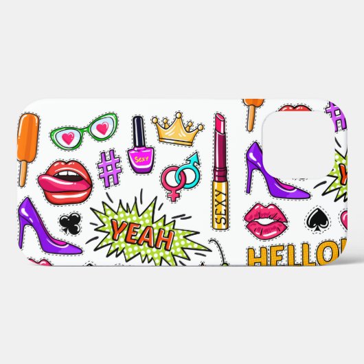 Coques Case-Mate iPhone "Autocollants tendance (Verso (horizontal))