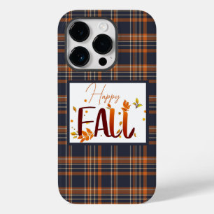 Coque Pour iPhone 14 Pro automne/automne/feuille/plaid