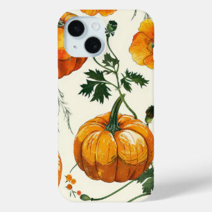 Coque Pour iPhone 15 Automne Chute Feuille Citrouille saison épicée aut