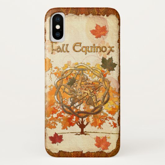 Coques Case-Mate iPhone Automne Equinox Pagan Wiccan (Dos)