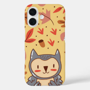 Coques iPhone 16 Automne Hoots Forest Owen Friend