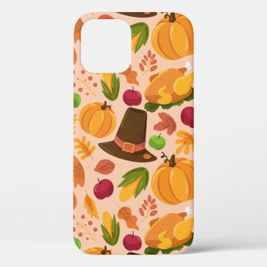 Coques Case-Mate iPhone Automne sans couture motif, mignonne texture de de (Verso)