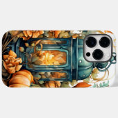 Coques Case-Mate iPhone Automne Thanksgiving Citrouille Lanterne Harvest (Verso (horizontal))
