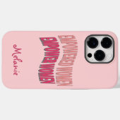 Coques Case-Mate iPhone Autonomisation des femmes Rose Peach Red (Verso (horizontal))