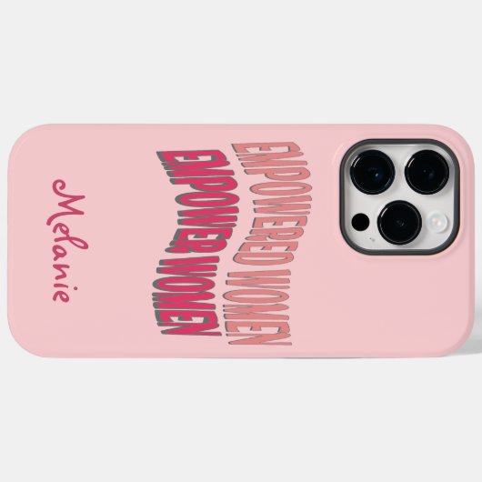 Coques Case-Mate iPhone Autonomisation des femmes Rose Peach Red (Verso (horizontal))
