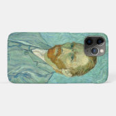 Coques Case-Mate iPhone Autoportrait de Vincent Van Gogh sur fond bleu (Dos (Horizontal))