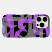 Coques Case-Mate iPhone Autoroute Abstraite Retro Psychedelic Violet (Verso (horizontal))
