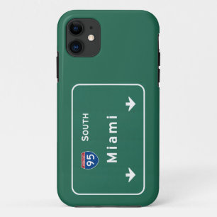 Coque iPhone 11 Autoroute d'autoroute nationale de Miami la