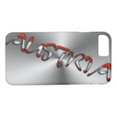 Coques Case-Mate iPhone Autriche Autriche Drapeau Typographie couleur gris (Dos (Horizontal))