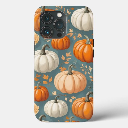 Coques Case-Mate iPhone Autumn Flower Fall Pumpkin Girl Women (Verso)
