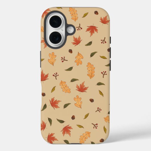 Coques Case-Mate iPhone Autumn Forest Pattern iPhone Case – Maple Leaves,  (Verso)