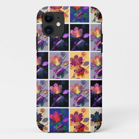 Coques Case-Mate iPhone Autumn Leaves Rustic Patchwork (Dos)