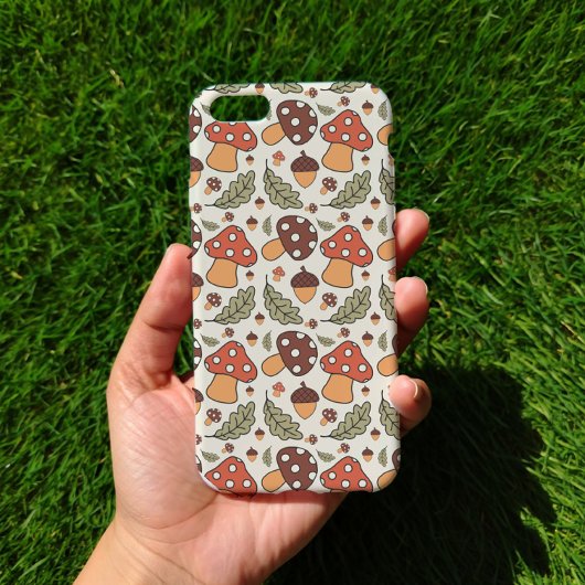 Coques Case-Mate iPhone Autumn Mushroom & Acorn Phone Case