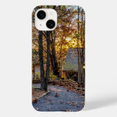 Coques Case-Mate iPhone Autumn Woods Sunset Walkway (Verso)
