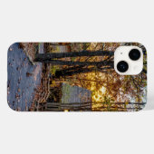 Coques Case-Mate iPhone Autumn Woods Sunset Walkway (Verso (horizontal))