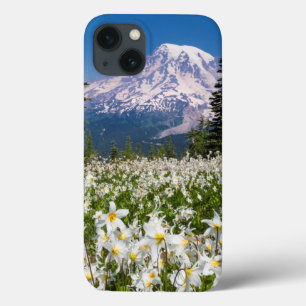 Etui iPhone 13 Avalanche lilies and Mount Rainier 2