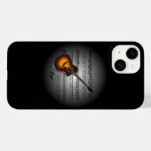 Coques Case-Mate iPhone Avant Garde ~ Guitare sur Globe avec Partition (Verso (horizontal))