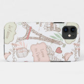 Coques Case-Mate iPhone Avec amour de Paris (Dos (Horizontal))