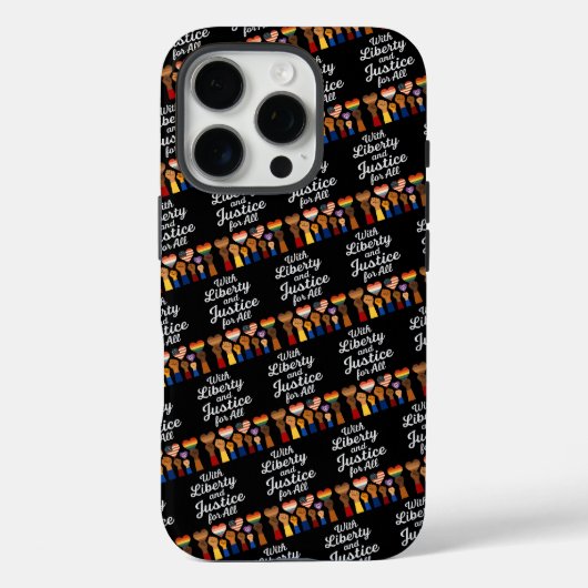 Coques Case-Mate iPhone Avec la Liberté et la Justice pour Tous Protestati (Verso)