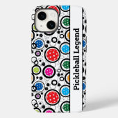 Coques Case-Mate iPhone Avec Motif texte avec Pickleballs iPhone 14 (Verso)
