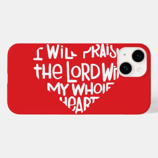 Coques Case-Mate iPhone Avec tout mon coeur (Verso (horizontal))