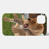 Coques Case-Mate iPhone Aventure artistique de lionne féroce dans la jungl (Verso (horizontal))