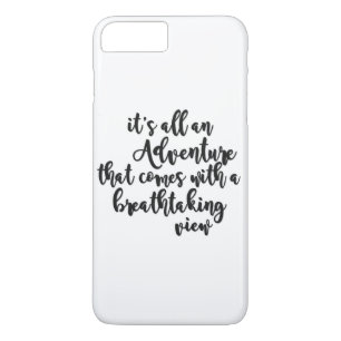 Case-Mate iPhone Case aventure avec une vue à couper le souffle noir bla