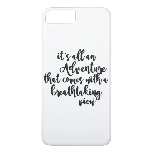 Coques Case-Mate iPhone aventure avec une vue à couper le souffle noir bla (Dos)