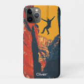 Coques Case-Mate iPhone Aventure de descente en rappel dans un canyon (Dos)
