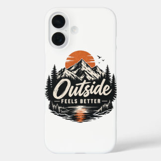 Coques iPhone 16 Aventure de la nature de la montagne, ça fait du b