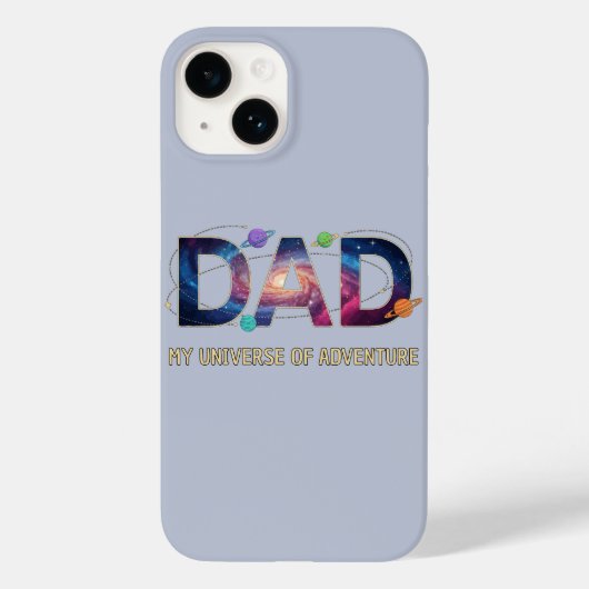 Coques Case-Mate iPhone Aventure Papa Univers Galactique (Verso)