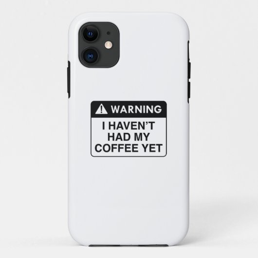 Coques Case-Mate iPhone Avertissement Café (Dos)