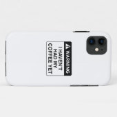 Coques Case-Mate iPhone Avertissement Café (Dos (Horizontal))