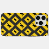 Coques Case-Mate iPhone Avertissement de sorcière Halloween (Verso (horizontal))