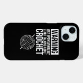 Coques Case-Mate iPhone Avertissement - Peut commencer à parler de crochet (Verso (horizontal))