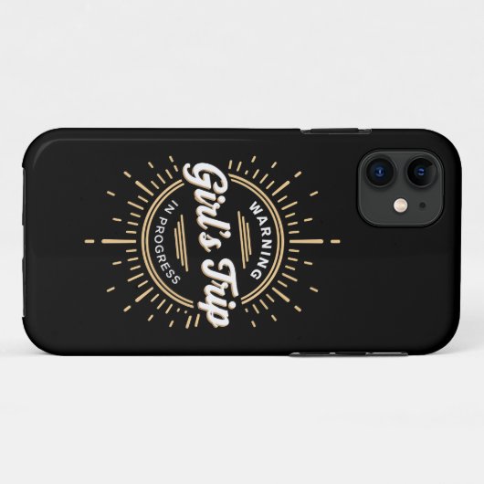 Coques Case-Mate iPhone Avertissement Voyage en cours Vacances d'été (Dos (Horizontal))