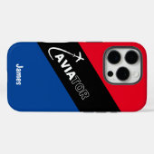 Coques Case-Mate iPhone Aviateur moderne, Vol d'avion, Aviation, Personnal (Verso (horizontal))