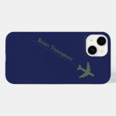Coques Case-Mate iPhone aviateur personnalisé (Verso (horizontal))