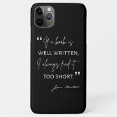 Coques Case-Mate iPhone Avid Reader II - Citation Jane Austen (Dos)