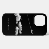 Coques Case-Mate iPhone ©Avion à réaction au-dessus des nuages Pilote pers (Verso (horizontal))